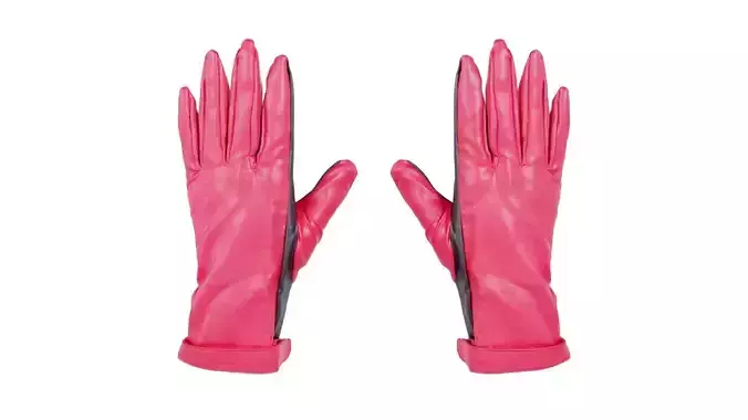 Two Tone Glove Low-poly 3D model