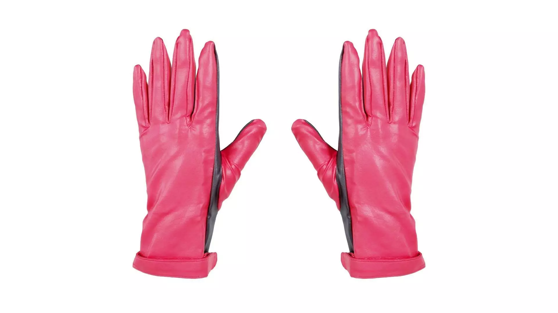 Two Tone Glove Low-poly 3D model_0