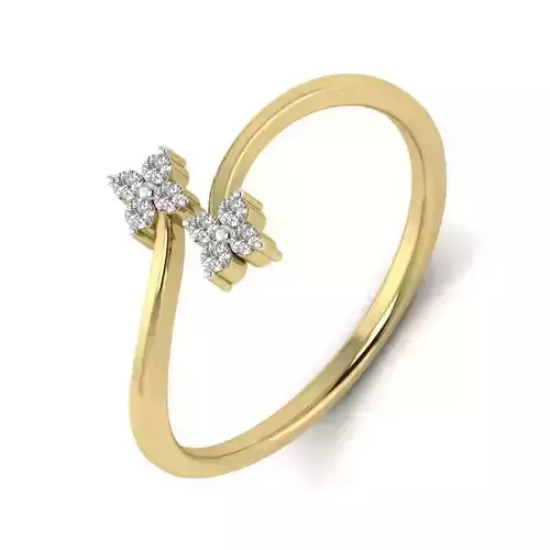 Women Diamond Ring 3dm STL  Render Details - PR-037 DIA