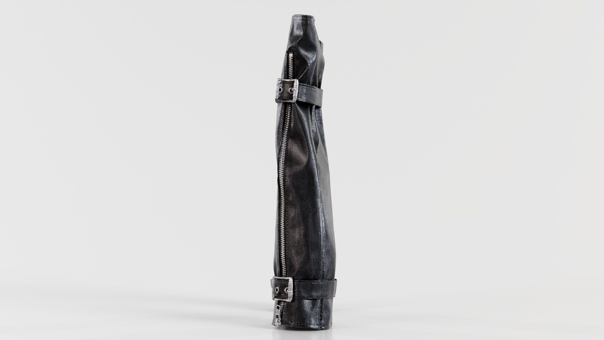 Vinyl Buckle Gloves Low-poly 3D model_4