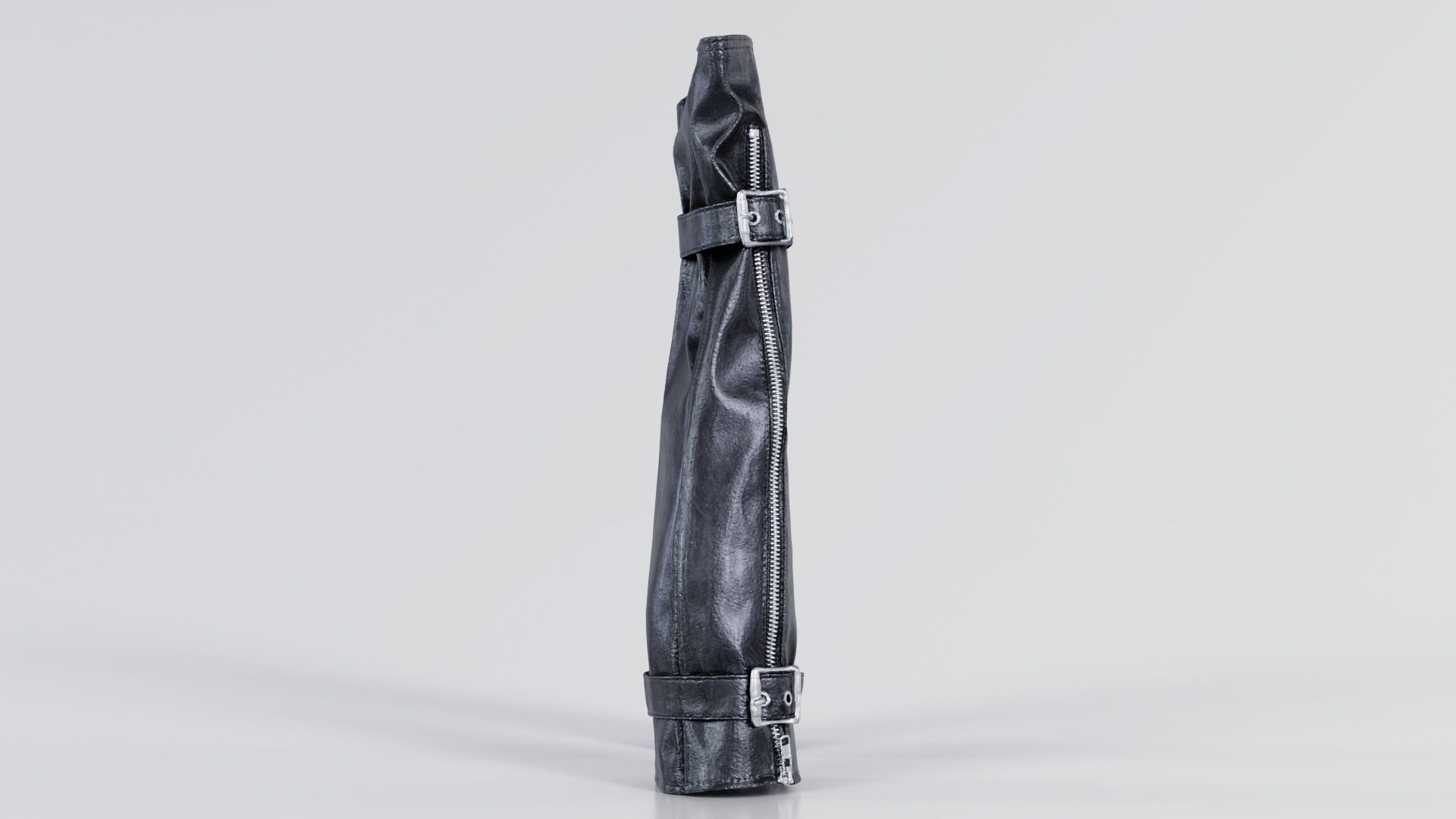 Vinyl Buckle Gloves Low-poly 3D model_5