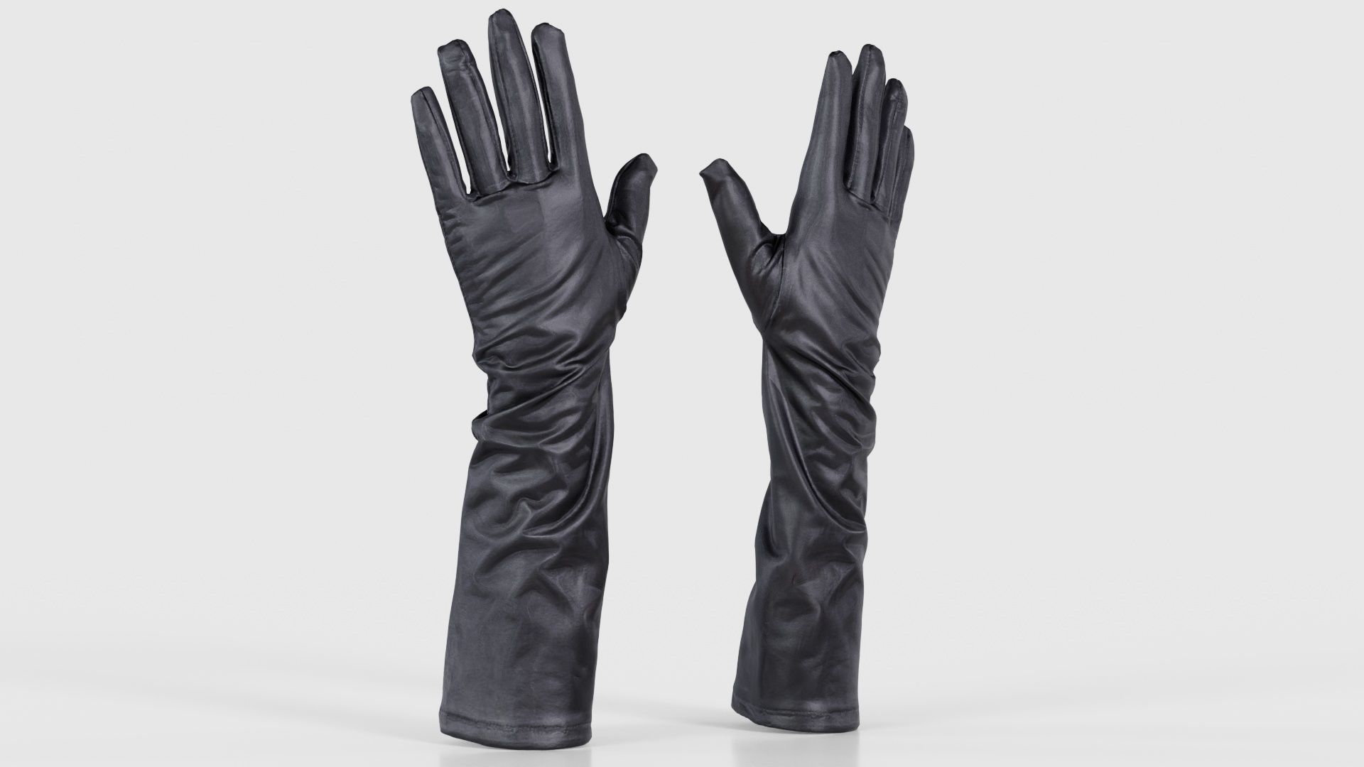 Vinyl Medium Glove Low-poly 3D model_16