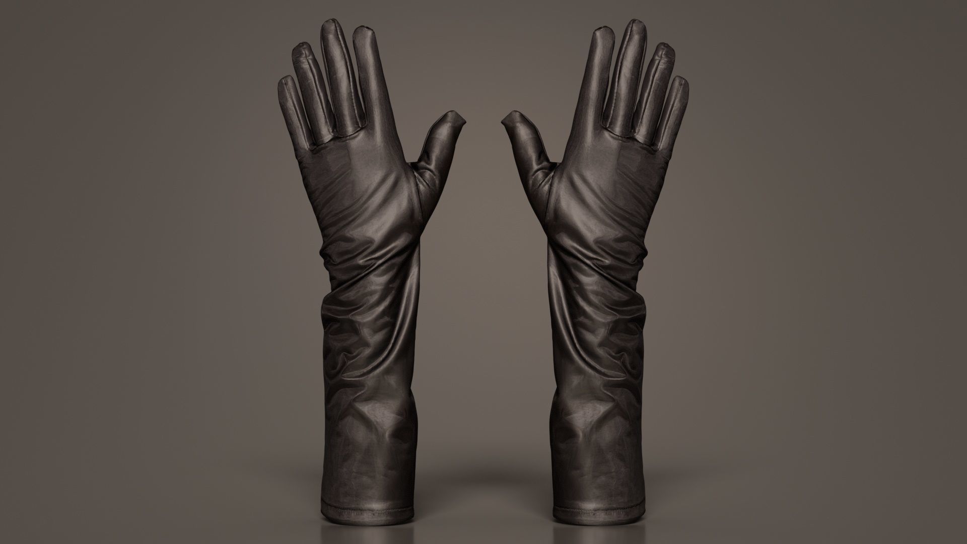 Vinyl Medium Glove Low-poly 3D model_3