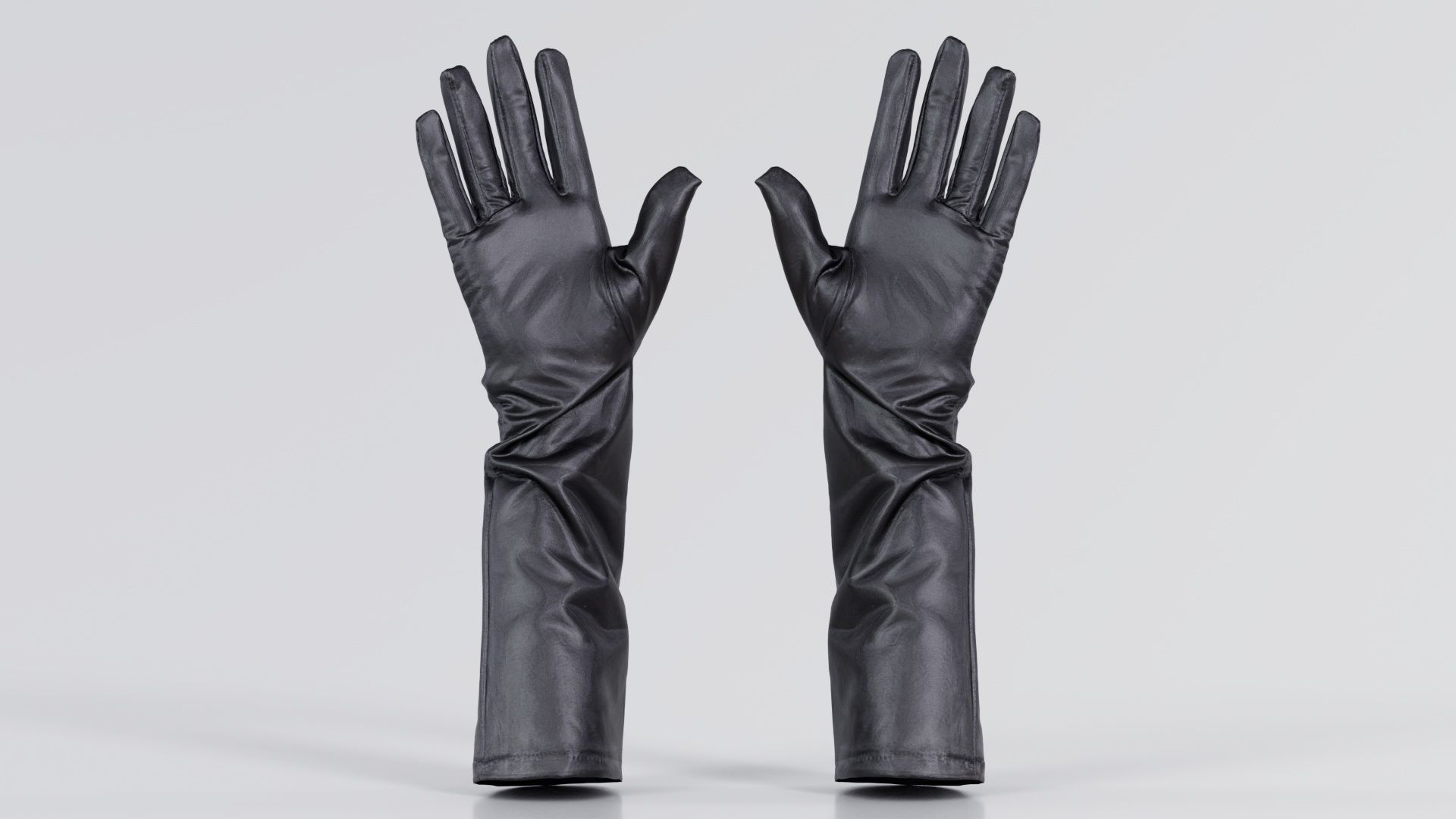 Vinyl Medium Glove Low-poly 3D model_1