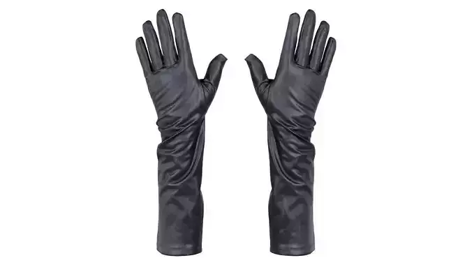 Vinyl Medium Glove Low-poly 3D model