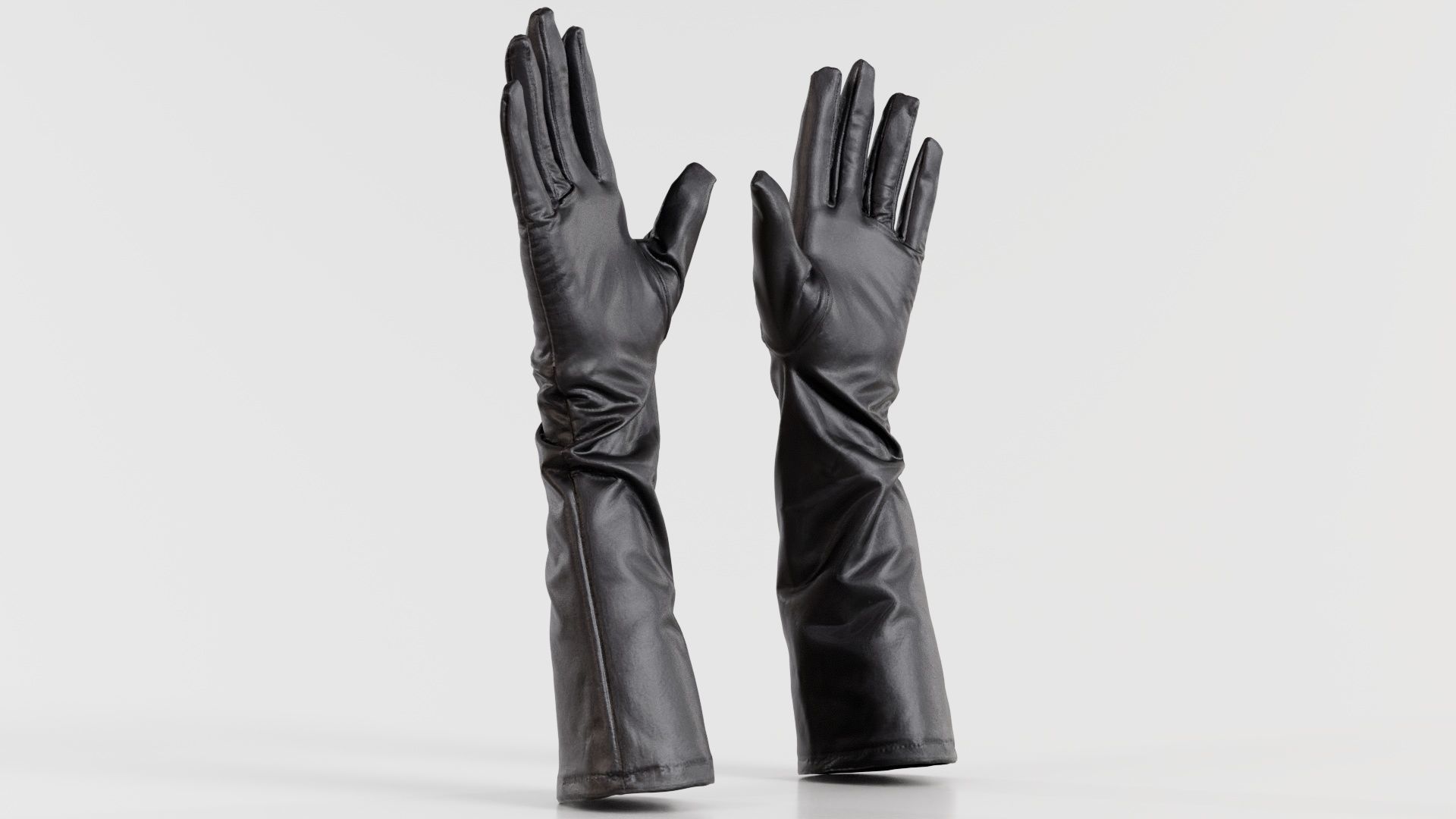 Vinyl Medium Glove Low-poly 3D model_6