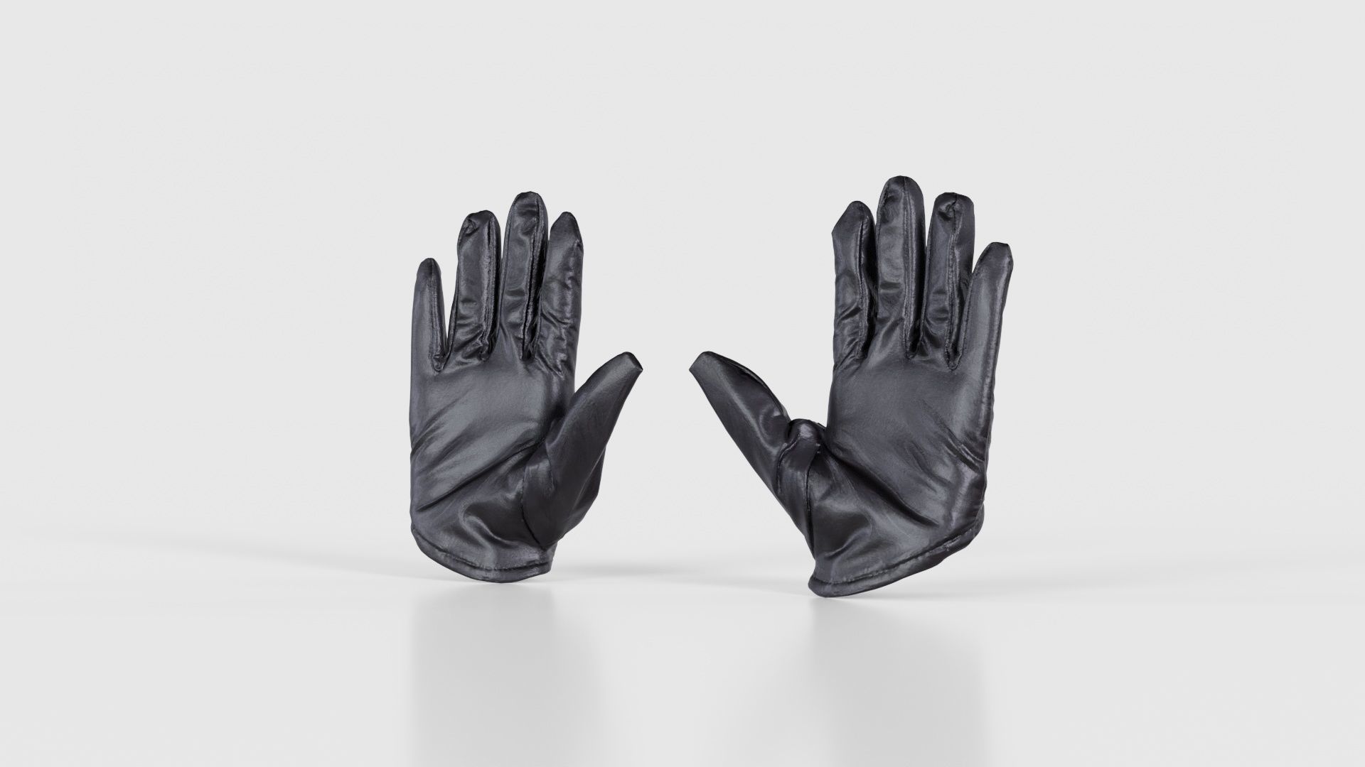 Vinyl Open Glove Low-poly 3D model_20