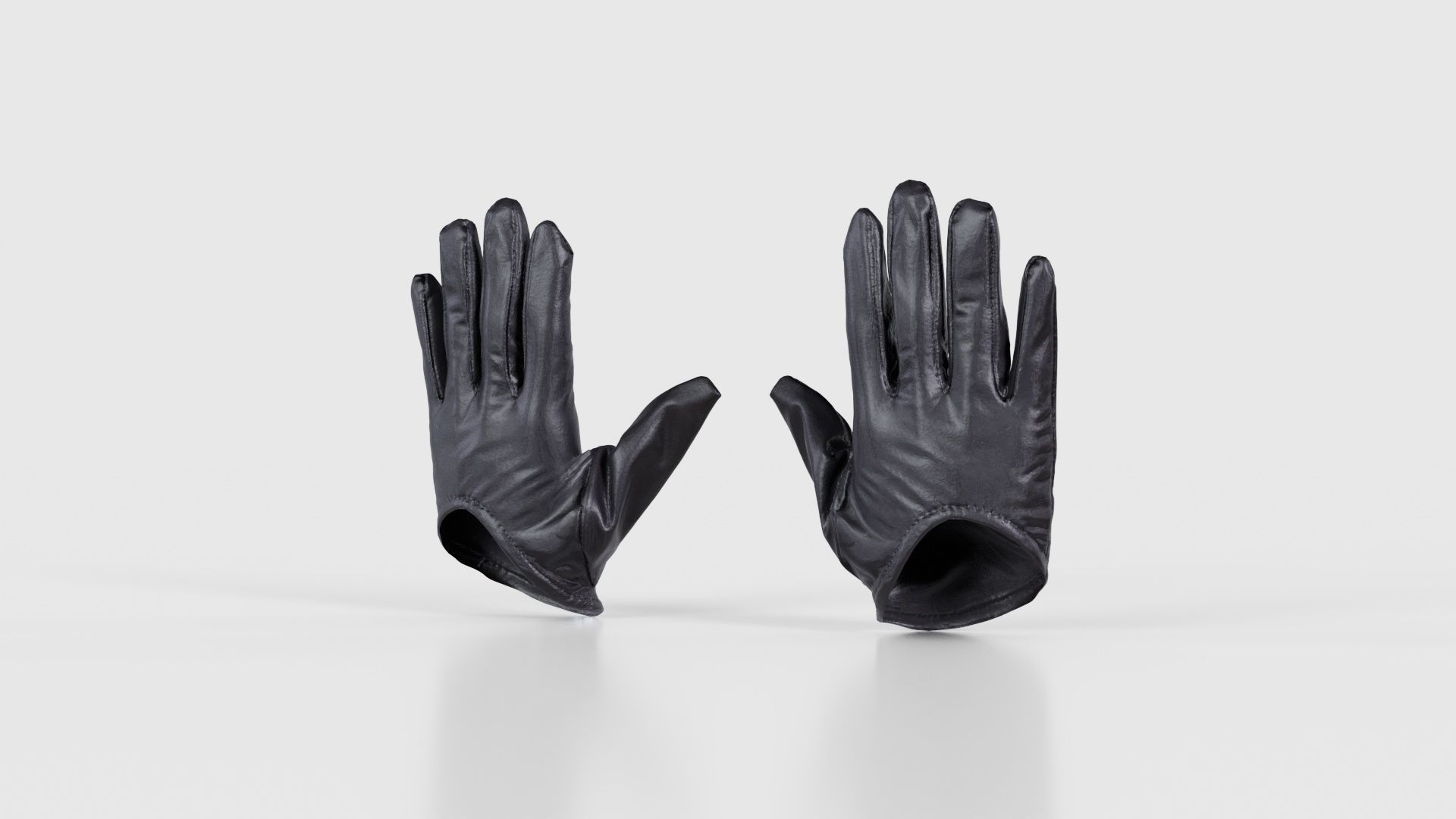 Vinyl Open Glove Low-poly 3D model_26