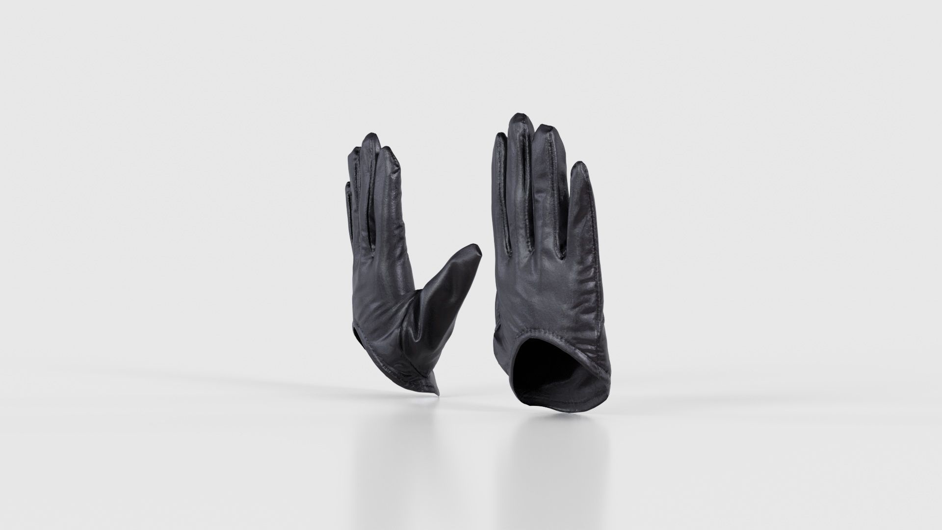 Vinyl Open Glove Low-poly 3D model_25