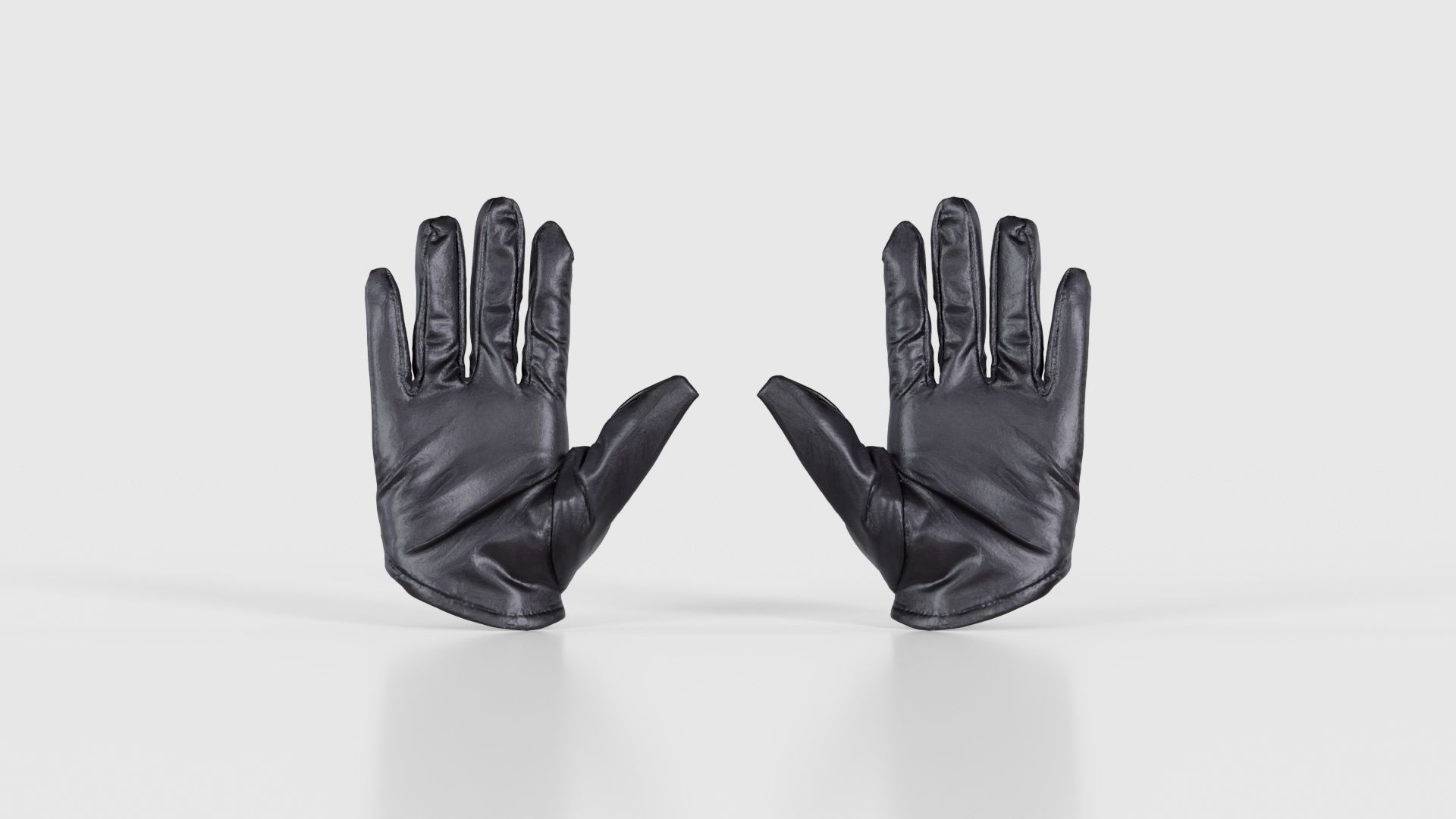 Vinyl Open Glove Low-poly 3D model_21