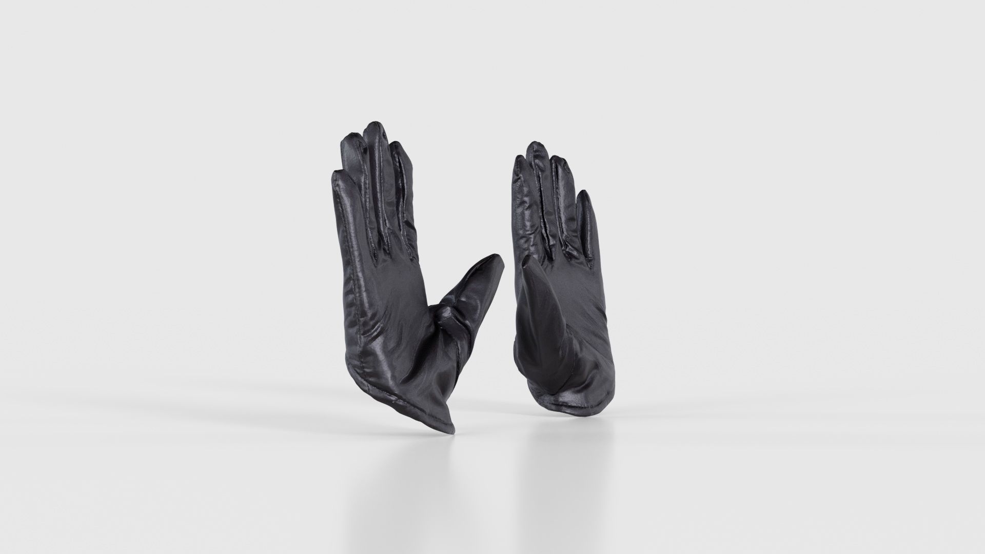 Vinyl Open Glove Low-poly 3D model_23