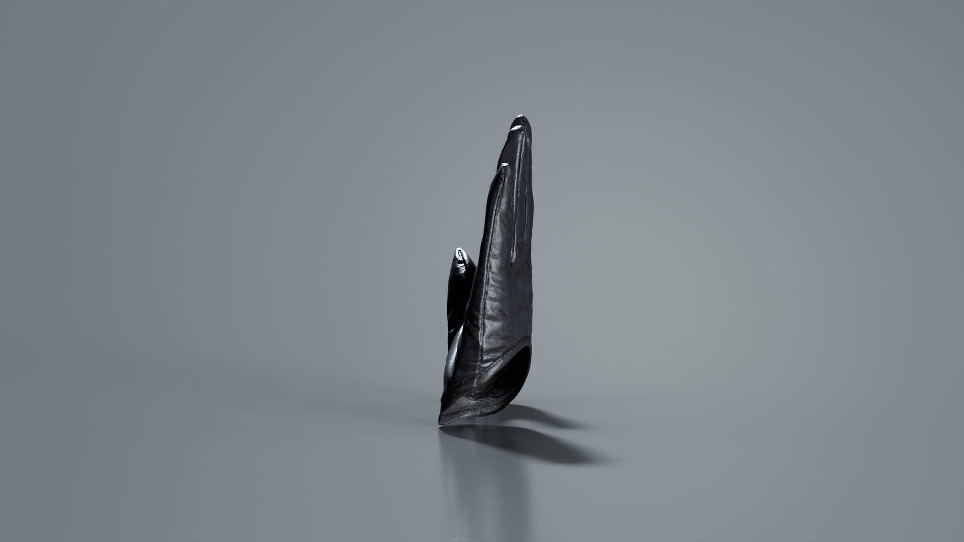 Vinyl Open Glove Low-poly 3D model_1