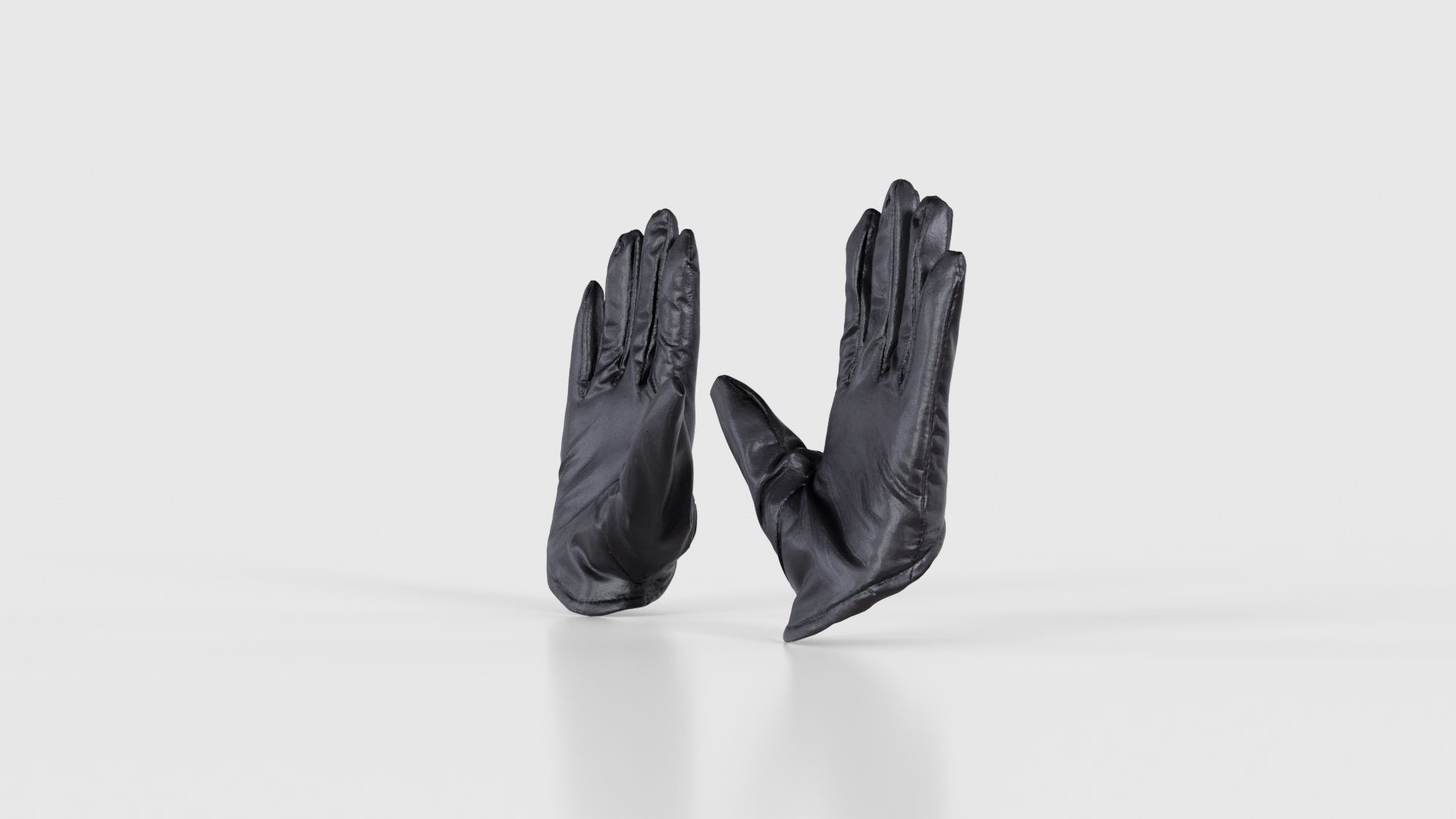 Vinyl Open Glove Low-poly 3D model_19