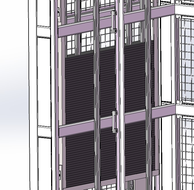 Heavy-duty reciprocating elevator  3D model_3