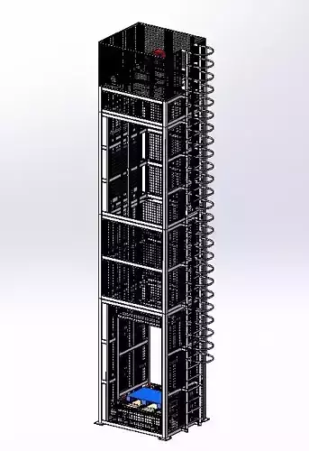 Heavy-duty reciprocating elevator 