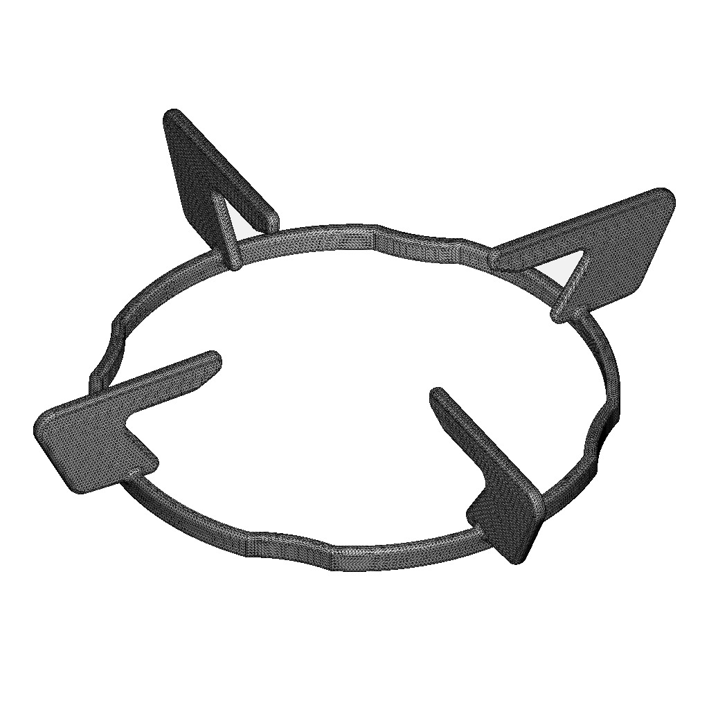 Gas Stove Pan Support 3D print model_3