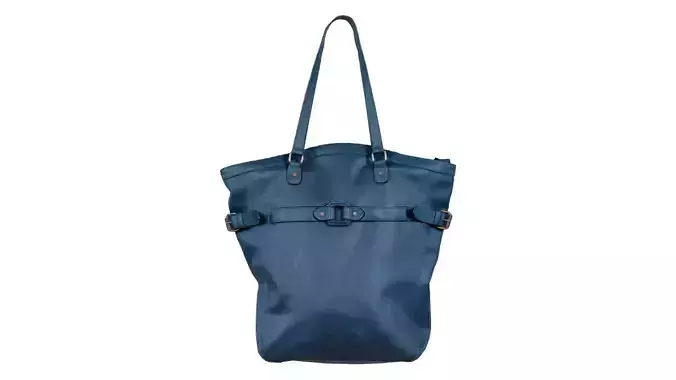 Green Leather Handbag Low-poly 3D model