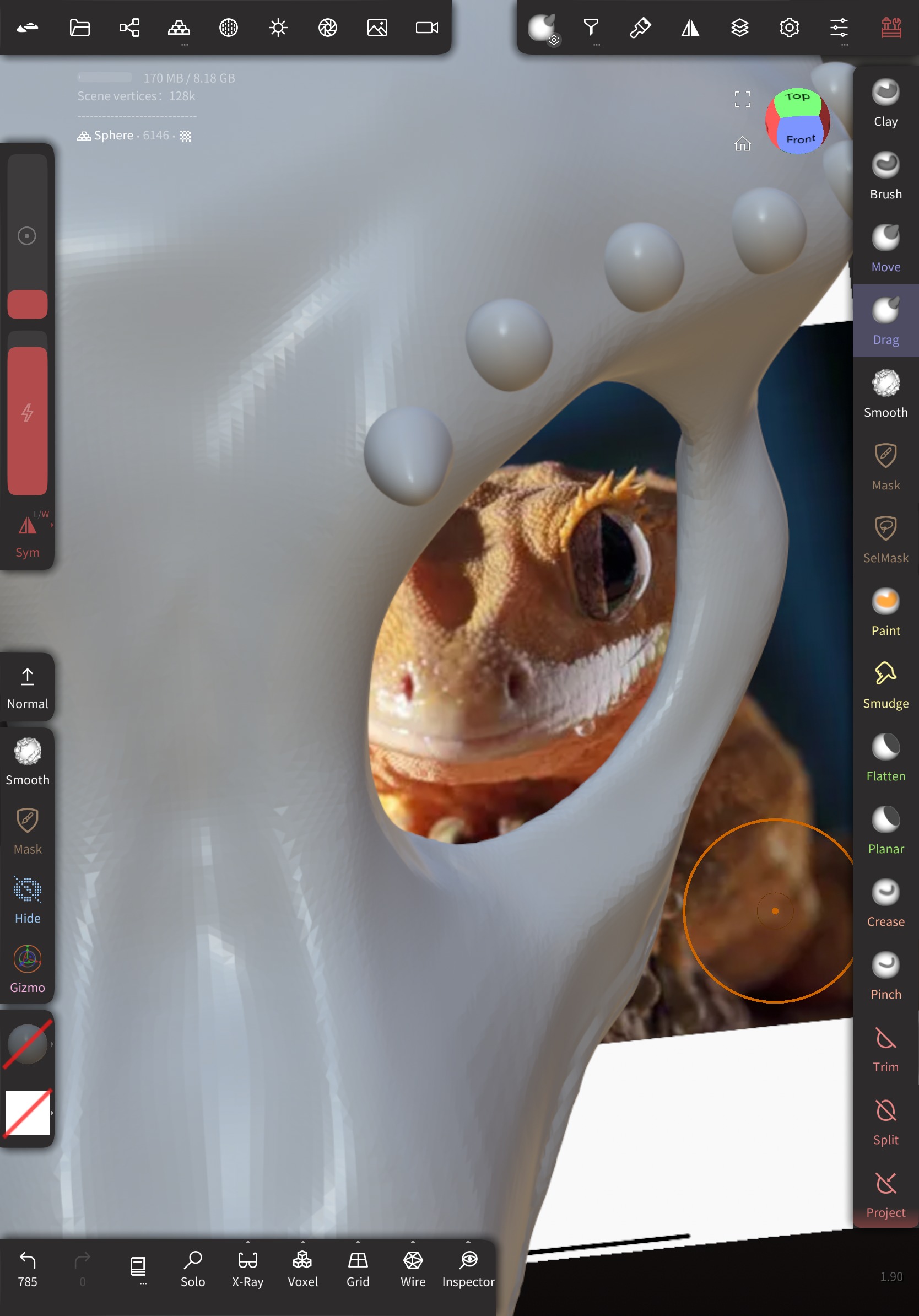 Crested Gecko Base 3D print model_5