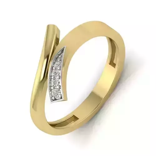 Women Diamond Ring 3dm STL  Render Details - PR-044 DIA