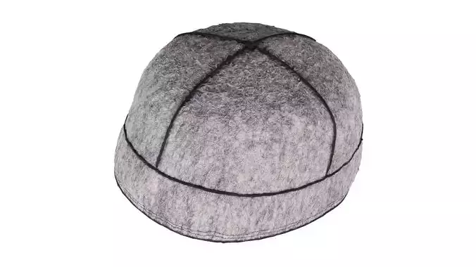 Cross Felt Hat Low-poly 3D model