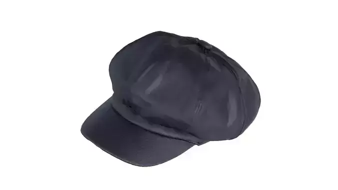 Fetish Leather Hat Low-poly 3D model