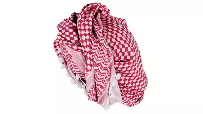 Headscarf Delicate Low-poly 3D model