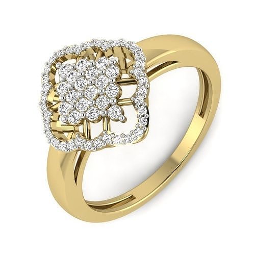 Women Diamond Ring 3dm STL  Render Details - PR-053 DIA 3D print model