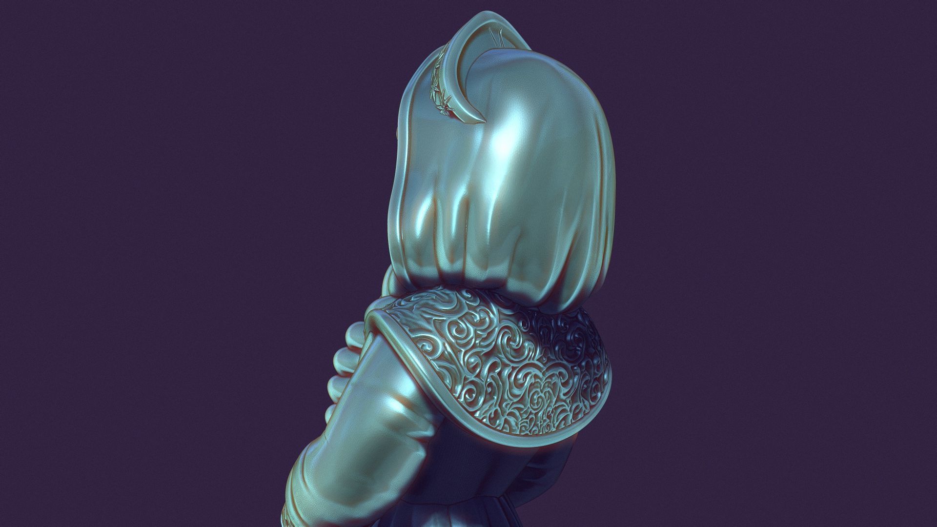 snow maiden for printing and casting 3D print model_13