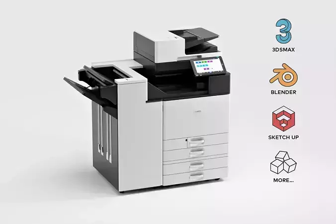 Color Laser Multifunction Printer 3D model