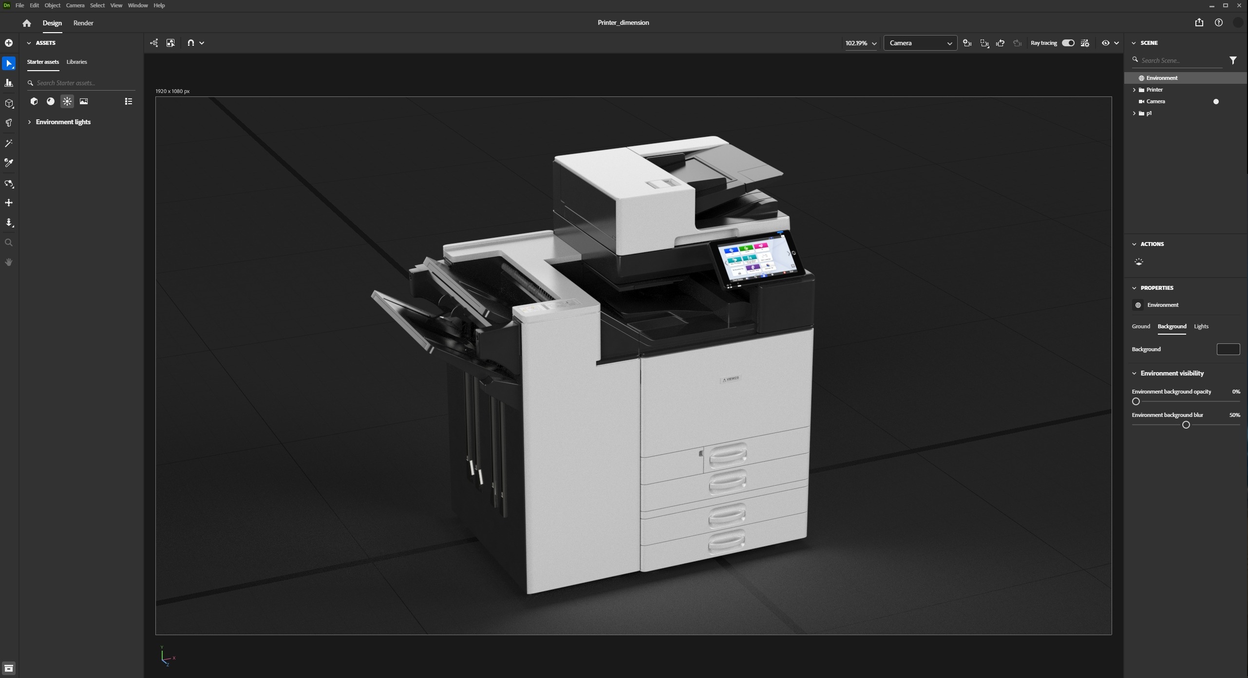 Color Laser Multifunction Printer 3D model_9