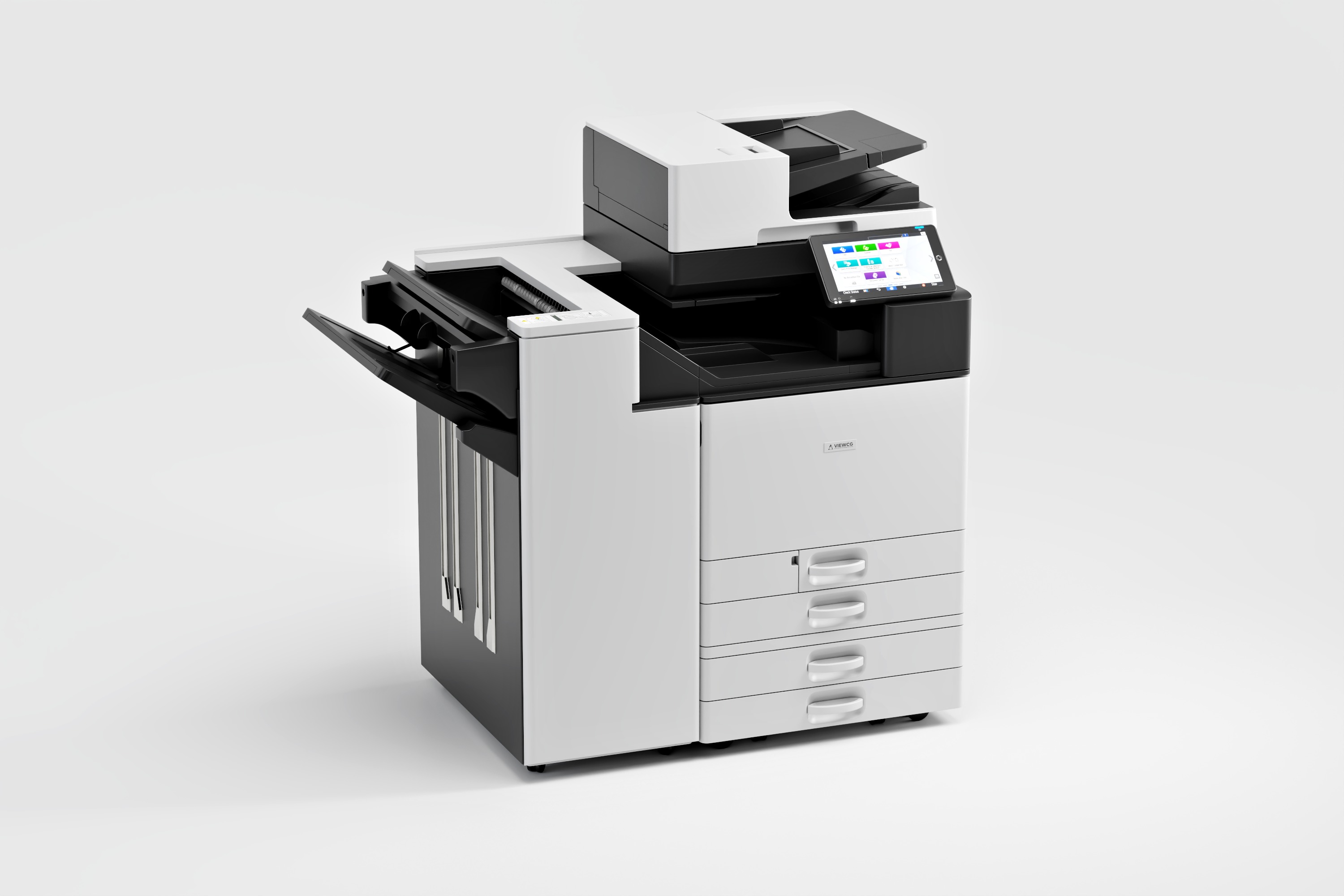 Color Laser Multifunction Printer 3D model_1