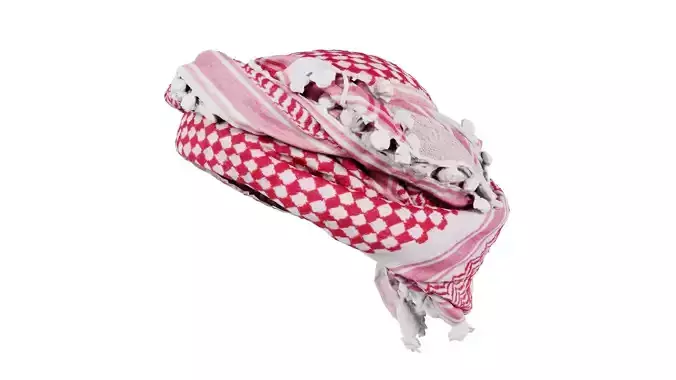 Headscarf Double Low-poly 3D model