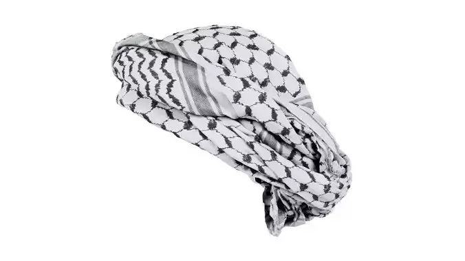 Headscarf Double Tuck Low-poly 3D model