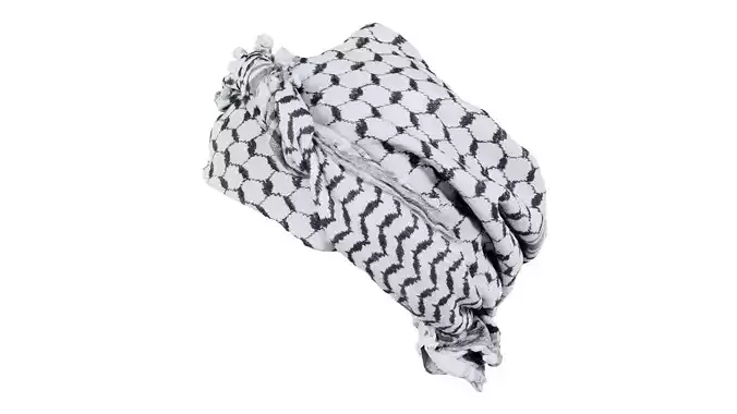 Headscarf Off to the Side Low-poly 3D model