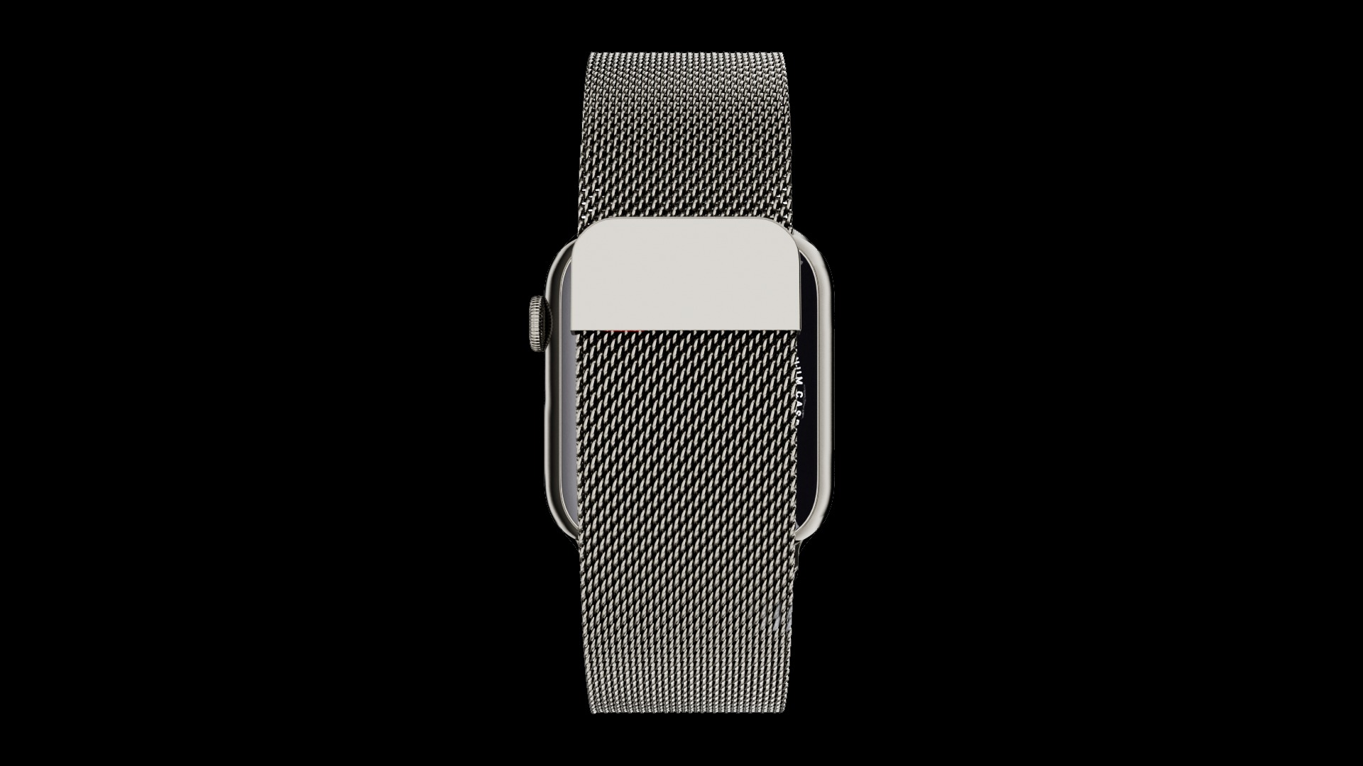 Apple Watch Series 9 Graphite Steel Milanese Loop 3ds Max 3D model_3