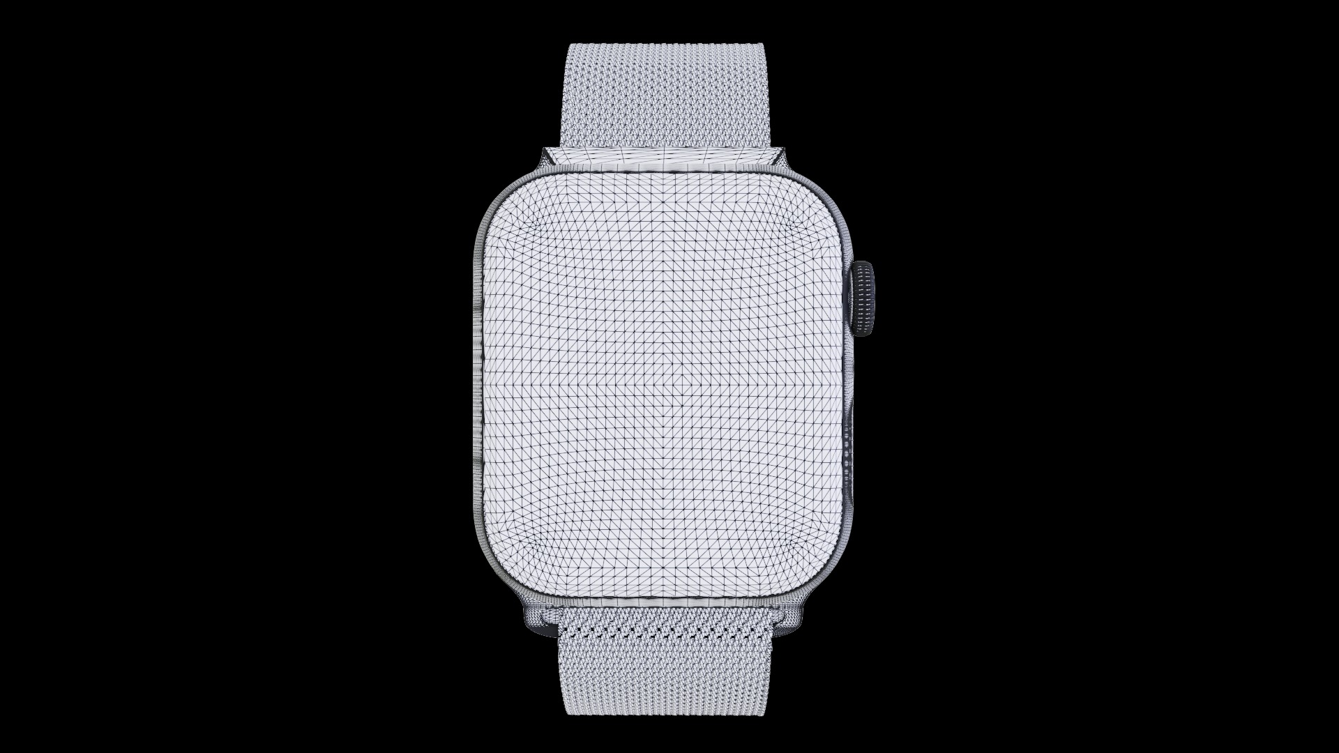 Apple Watch Series 9 Graphite Steel Milanese Loop 3ds Max 3D model_6