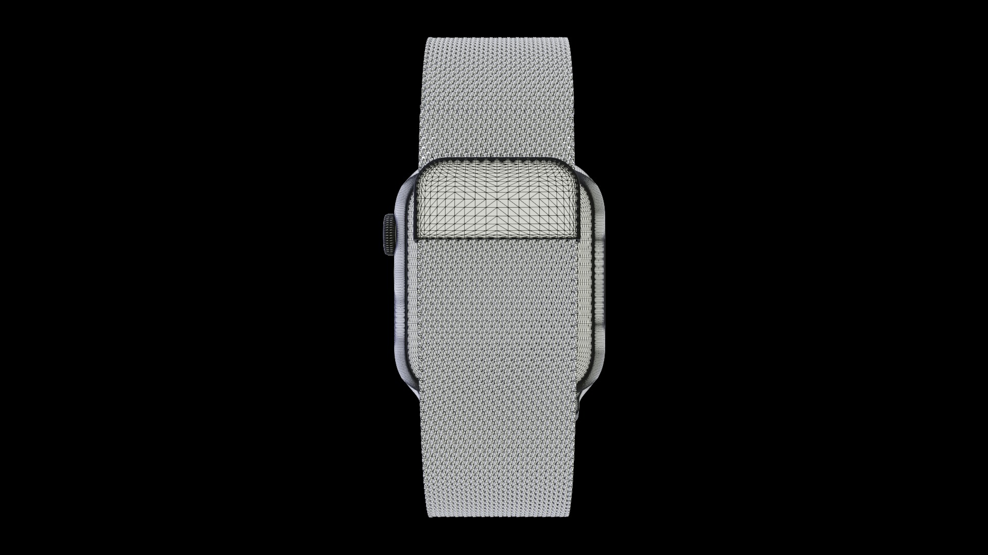 Apple Watch Series 9 Graphite Steel Milanese Loop 3ds Max 3D model_7