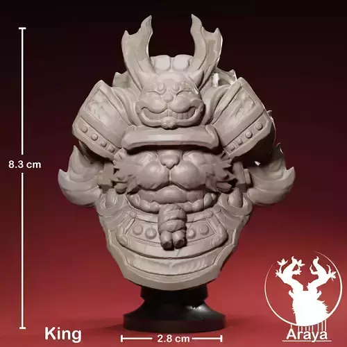 King Chess Cat Samurai