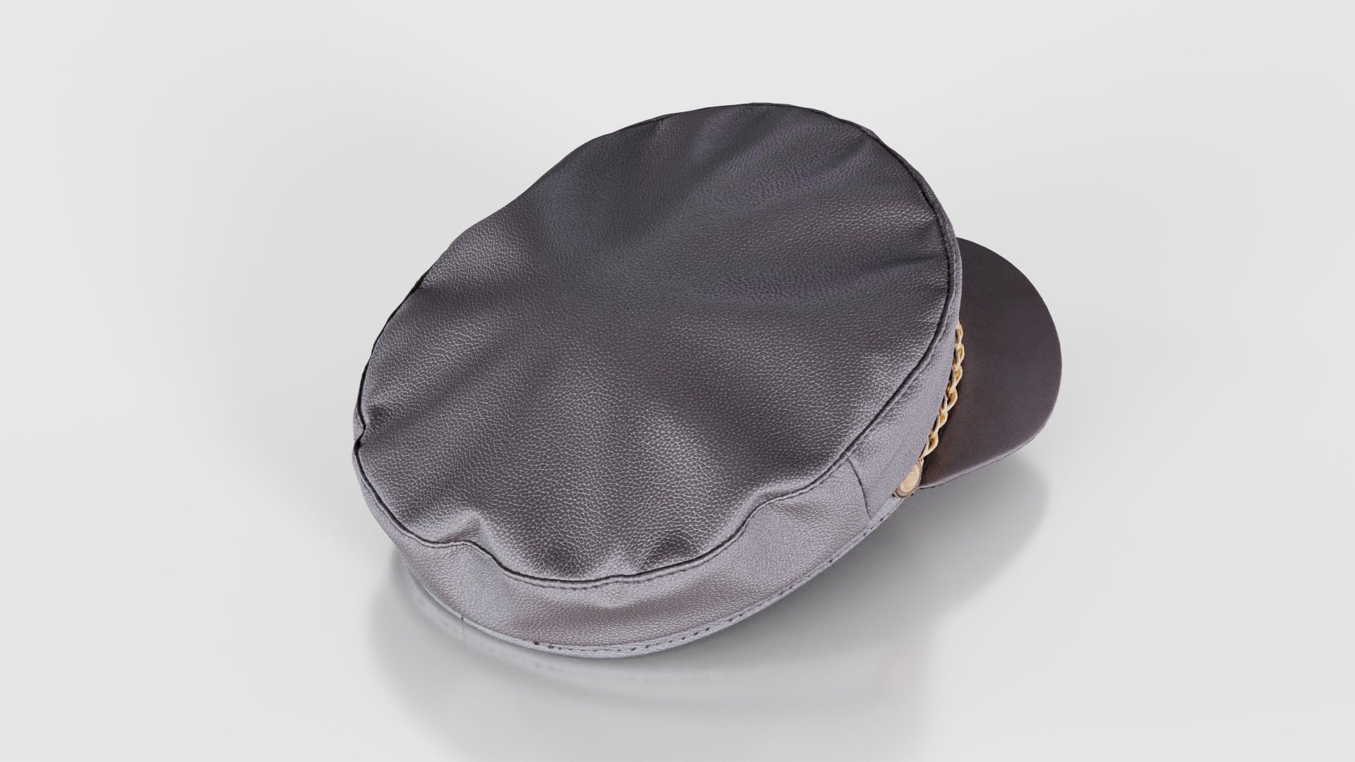 Leather Chain Hat Low-poly 3D model_21