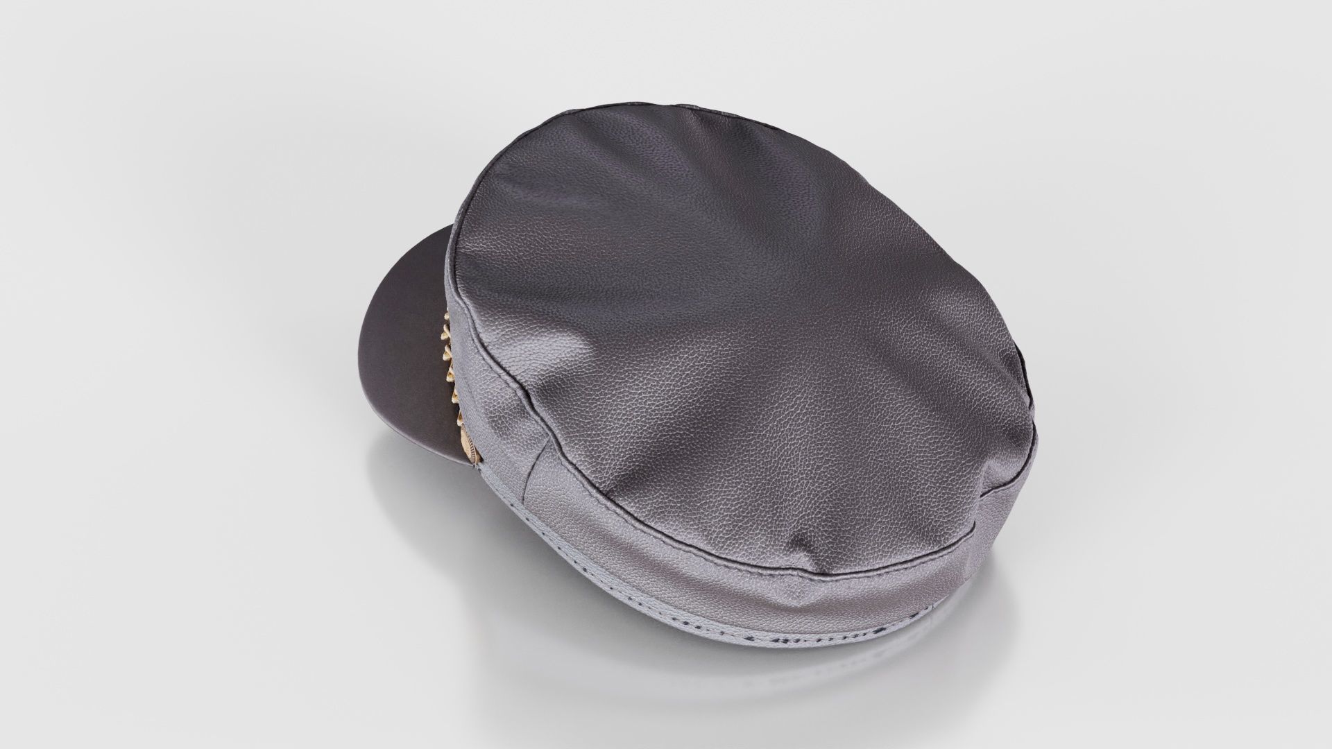 Leather Chain Hat Low-poly 3D model_24
