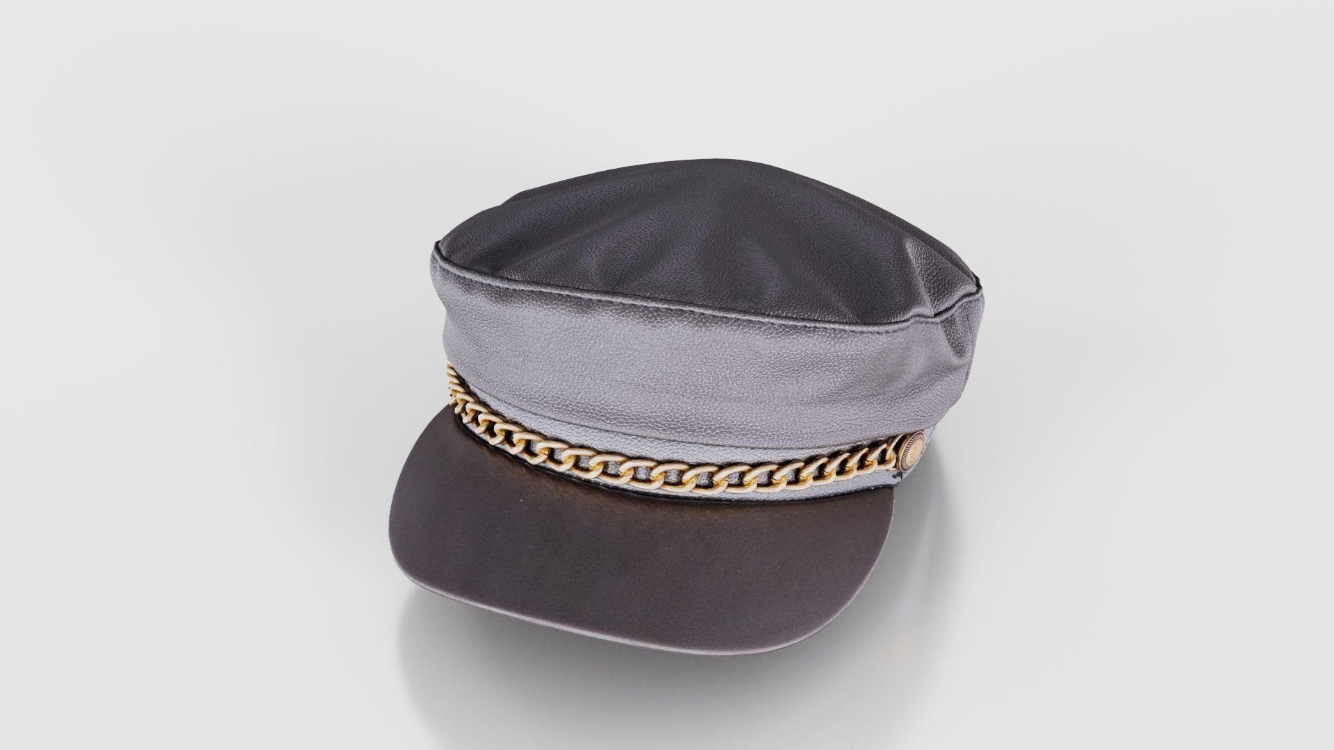 Leather Chain Hat Low-poly 3D model_16