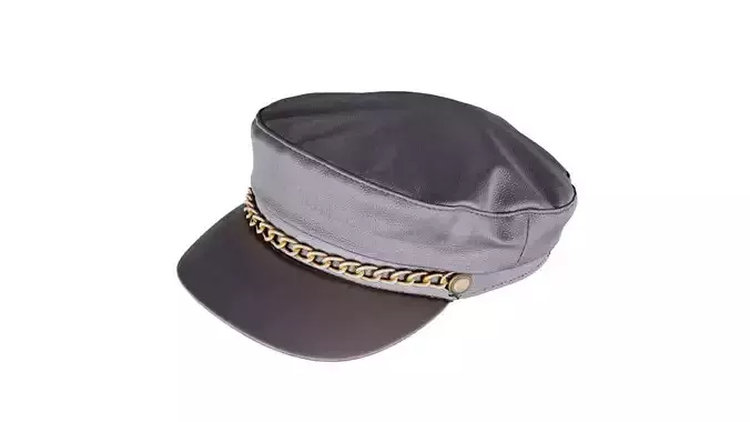 Leather Chain Hat