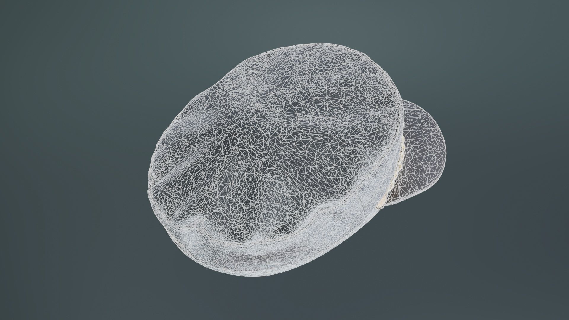 Leather Chain Hat Low-poly 3D model_10