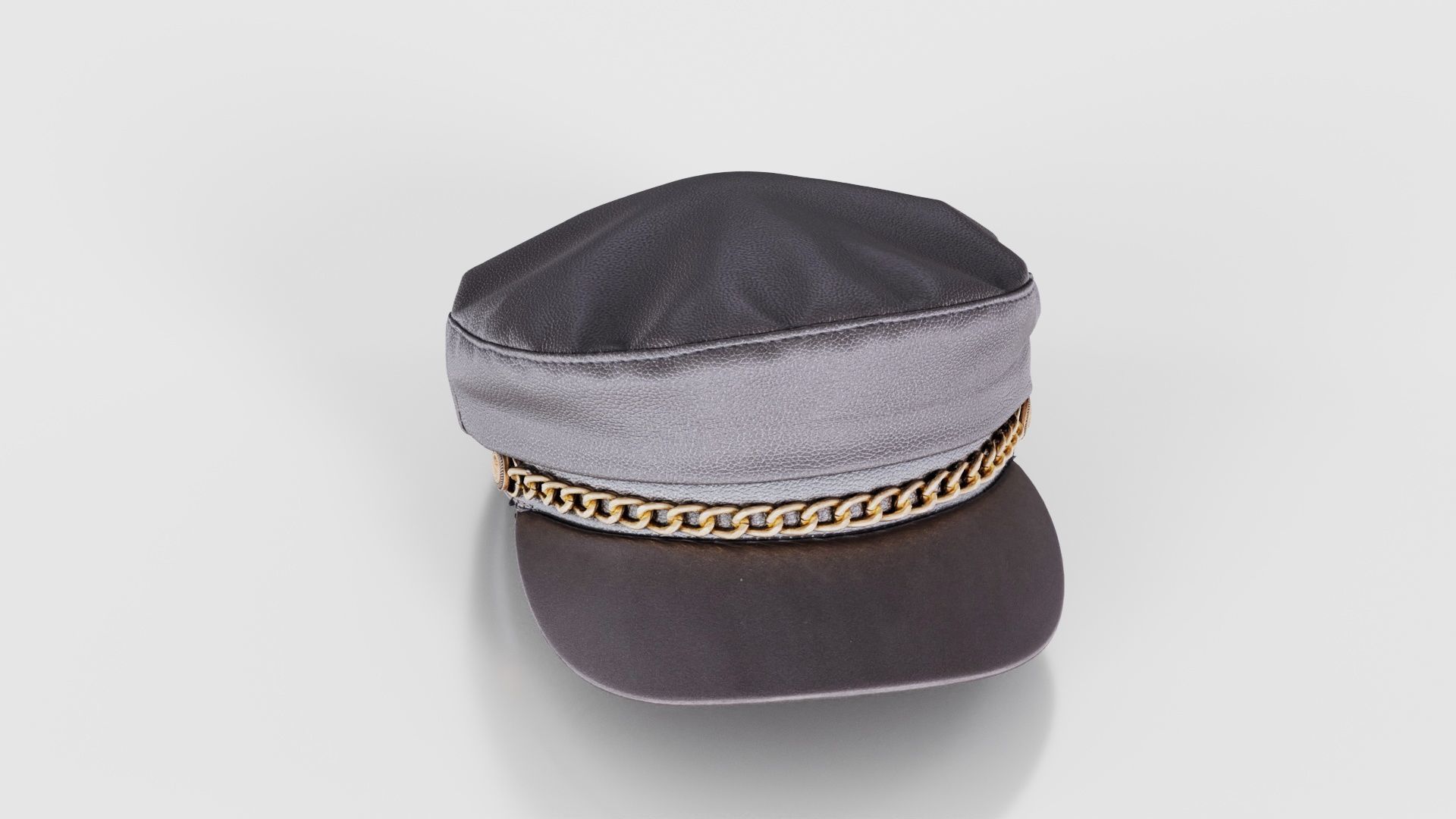Leather Chain Hat Low-poly 3D model_17