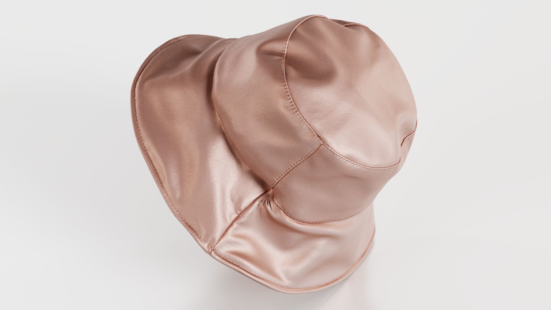 Metallic Sun Hat Up Low-poly 3D model_6