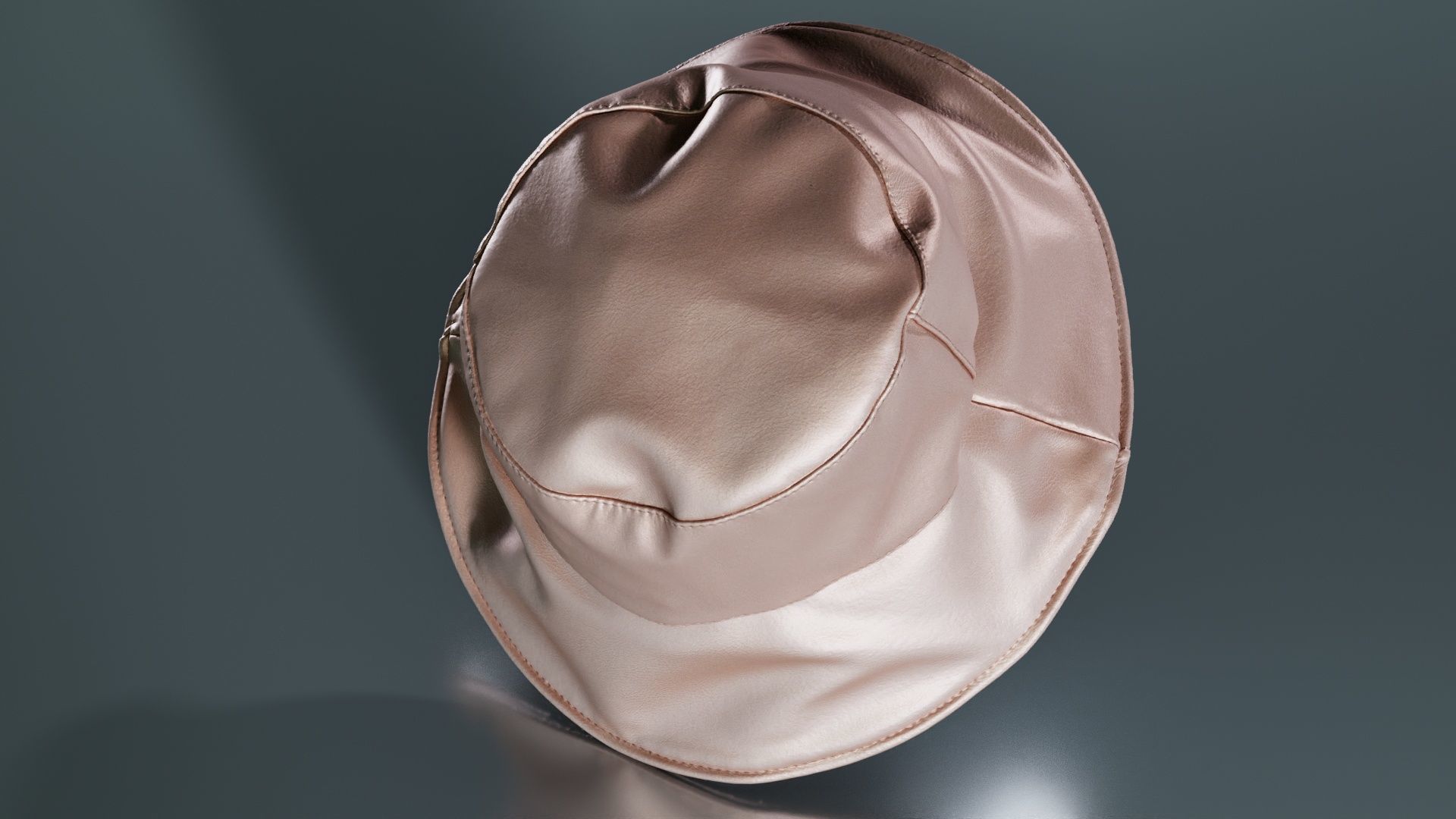 Metallic Sun Hat Up Low-poly 3D model_5