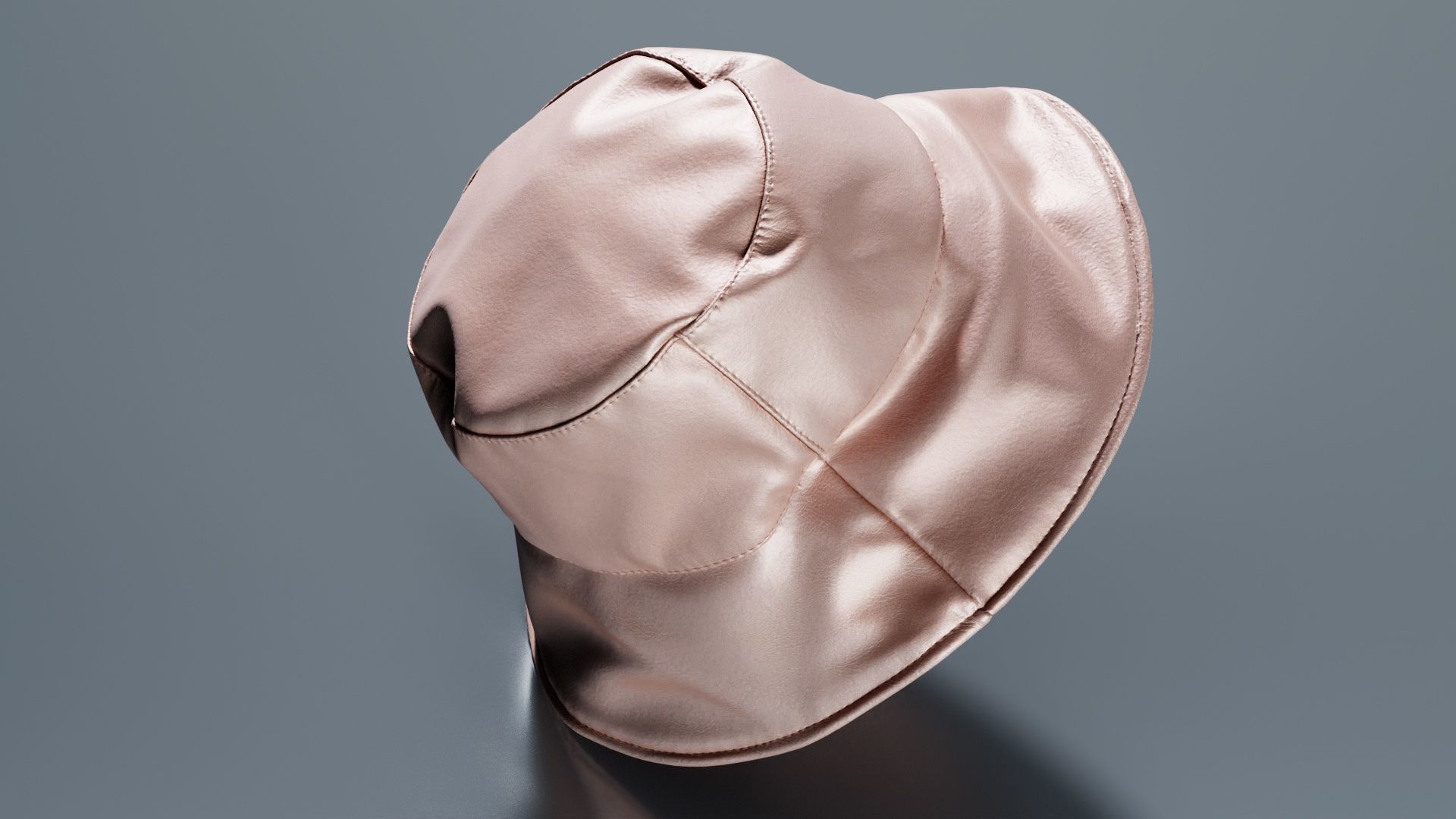 Metallic Sun Hat Up Low-poly 3D model_1