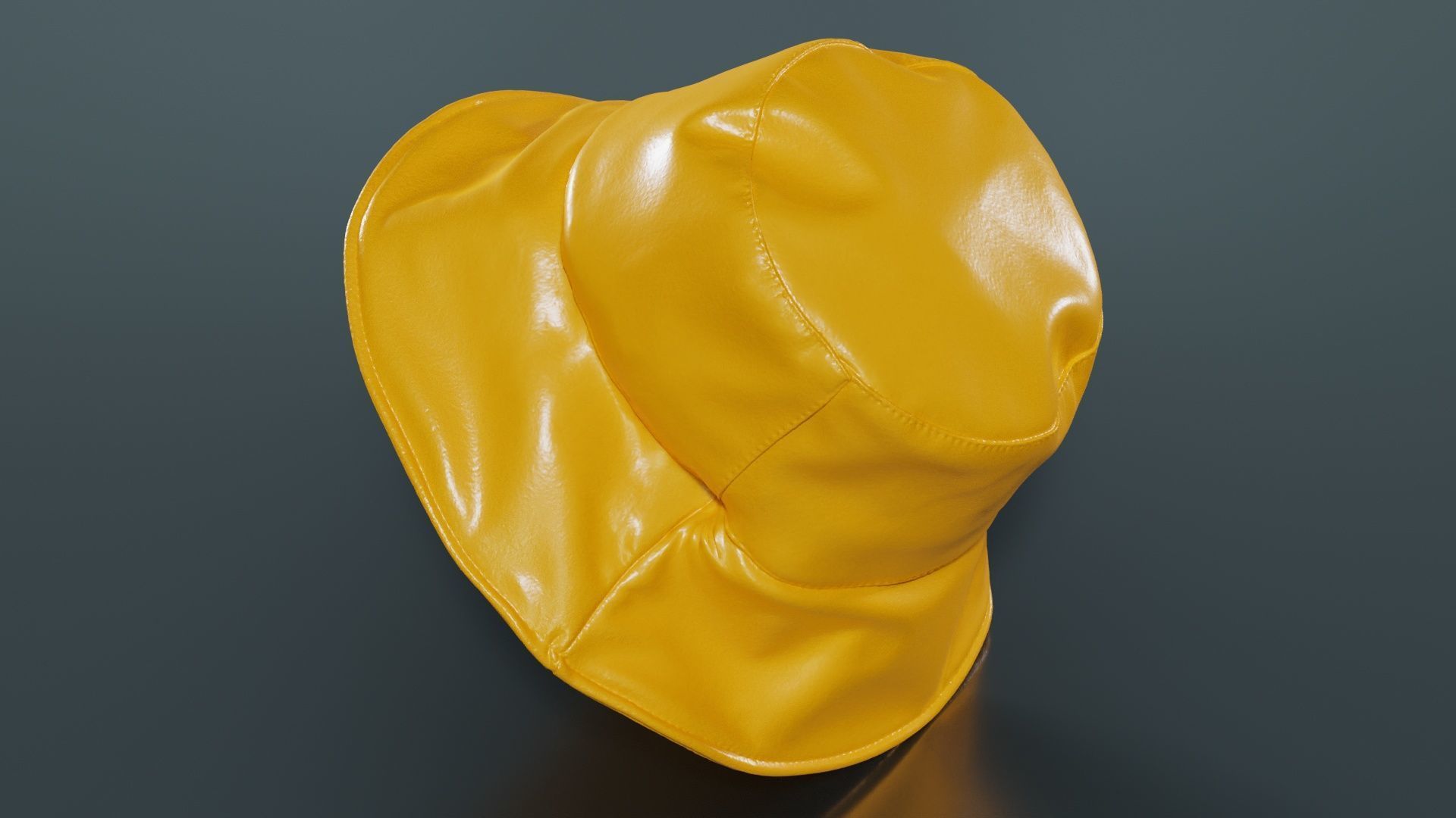 Metallic Sun Hat Up Low-poly 3D model_12