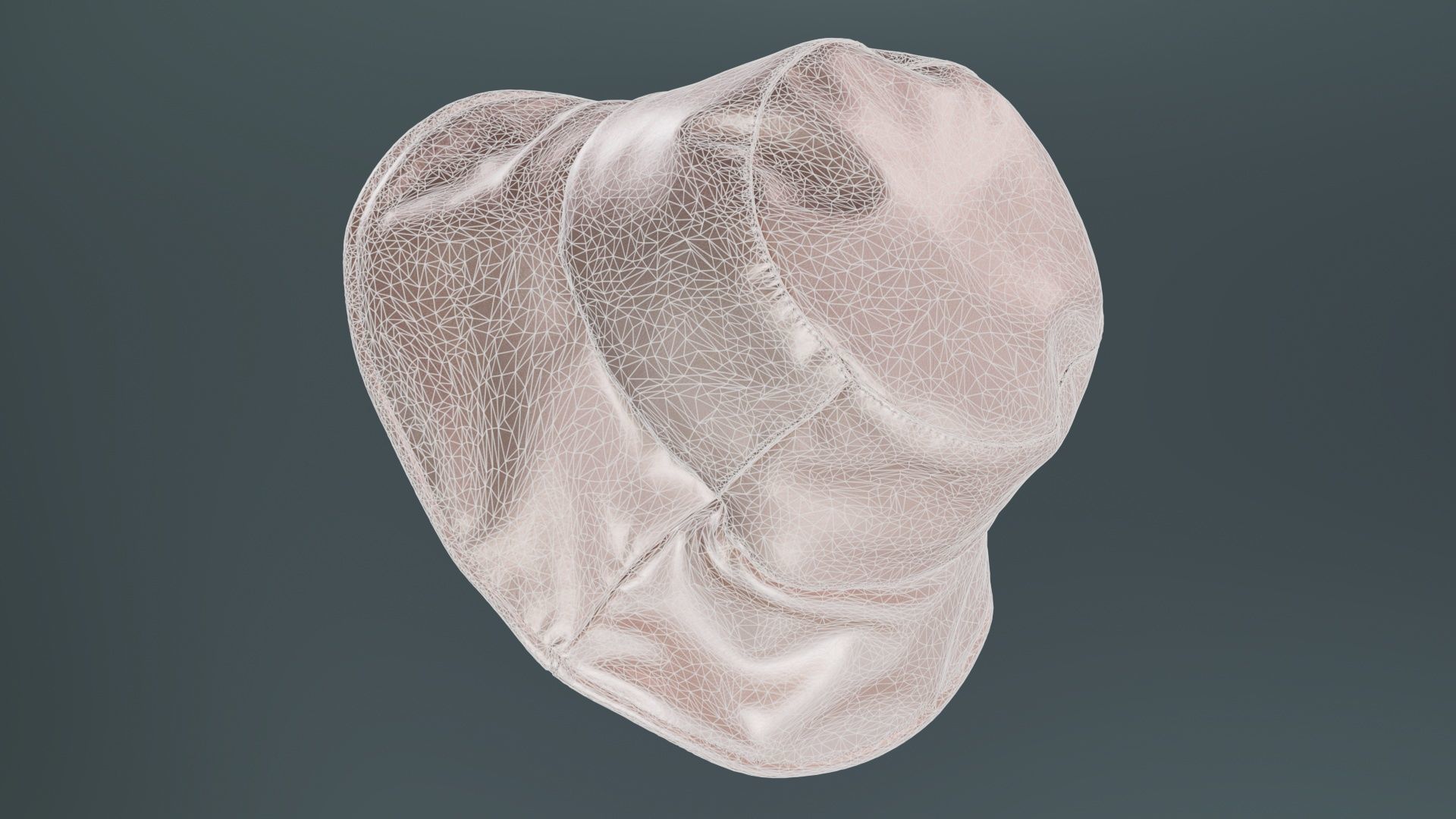 Metallic Sun Hat Up Low-poly 3D model_9