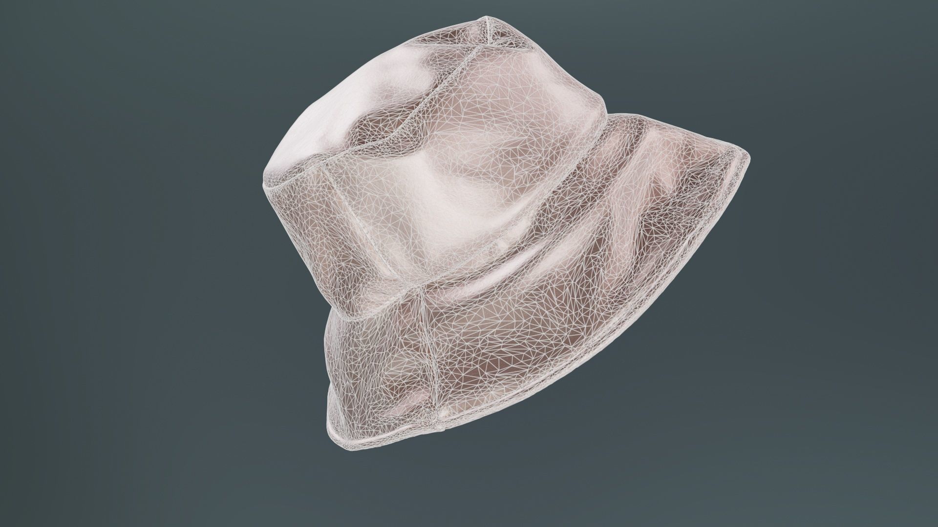Metallic Sun Hat Up Low-poly 3D model_10
